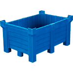 PS5805B - vasca raccolta polietilene impilabile colore BLU