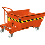 PSA300A - contenitore per rottami ribaltabile portata kg. 600 colore ARANCIO