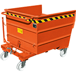 PSA500A - contenitore per rottami ribaltabile portata kg.1000 colore ARANCIO