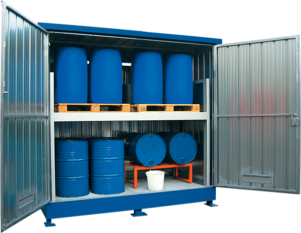 PSA716B - Modul Container x stoccaggio diretto di fusti su pallet fino 16 fusti