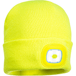 PWT029Y - berretto c/lampada frontale a led giallo
