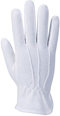 PWT080M - Guanti cotone Microdot bianco taglia M