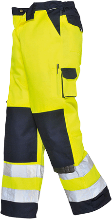 PWT1051/4XL - Pantaloni Lyon HI giallo/navy tg.4XL