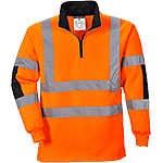 PWT308S - felpa Rugby HI arancio tg.S