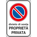 R5632Y - Cartello divieto sosta Proprietà Privata
