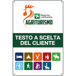 R5701Z - cartello agriturismo regione lombardia