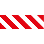 R9418 - Pannello adesivo rifrangente bianco rosso