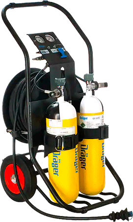 RSD228 - sistema di rifornimento aria carrellato Airpak 1 bombole non comprese