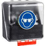 SBT23 - Custodia per 4 paia occhiali coperchio in ABS trasparente
