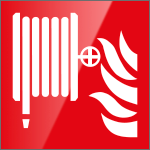 SECET13B - segnale vetro CRYSTAL monofacciale lancia antincendio EN ISO 7010
