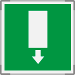 SEM15152A - segnale alluminio METAL monofacciale 150x150 piu'simbolo