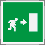 SEM15153G - segnale alluminio METAL monofacciale 210x210 piu'simbolo