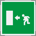 SEM15154A - segnale alluminio METAL monofacciale 150x150 piu'simbolo