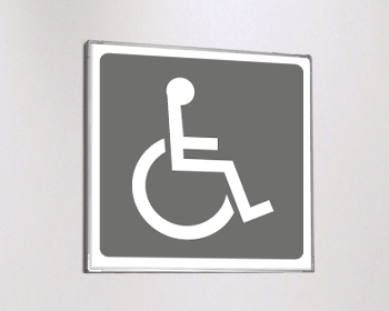 SEM15653A - segnale alluminio METAL monofacciale piu'simbolo TOILETTE DISABILI