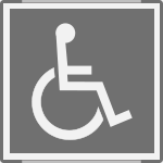 SEM15653AC - segnale alluminio METAL profilo GRIGIO monofacciale 150x150 + simbolo