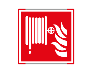 SEME15115AC - segnaletica all.Metal mono prof.ROSSO Lancia antincendio EN ISO 7010