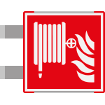 SEME15115BGC - segnaletica all.Metal profilo ROSSO bifac.Lancia Antincendio ENISO7010