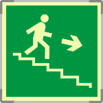 SEML15163G - segnale fotoluminescente in alluminio METAL monofacciale 210x210