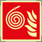 SEMLE15106A - Segnale fotoluminescente in alluminio METAL monofacciale piu'simbolo