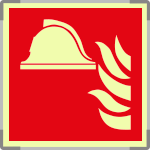 SEMLE15111G - Segnale monofacciale fotoluminescente METAL Presidio antinc.ENISO7010