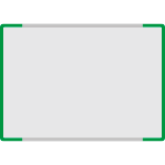 SEMS1015G - segnale alluminio METALSIGN monofacciale colore VERDE