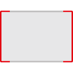 SEMS1015R - segnale alluminio METALSIGN monofacciale colore ROSSO