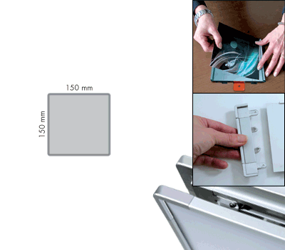 SEMS1515 - segnale alluminio METALSIGN monofacciale 150x150 neutro