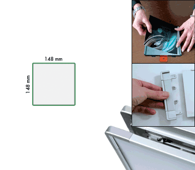 SEMS1515G - cornice allum.monofacciale METALSIGN colore VERDE