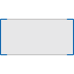 SEMS1529BS - segnale alluminio METALSIGN monofacciale colore BLU