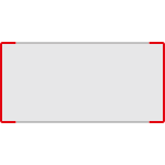 SEMS1529R - segnale alluminio METALSIGN monofacciale colore ROSSO