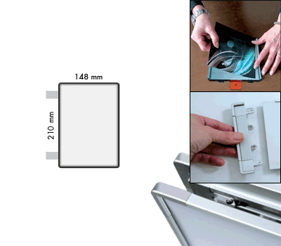 SEMS2115BN - segnale alluminio METALSIGN a bandiera bifacciale colore ANTRACITE