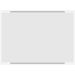 SEMS2129W - segnale alluminio METALSIGN monofacciale colore BIANCO