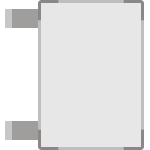 SEMS2921B - segnale alluminio METALSIGN a bandiera bifacciale 210x297 neutro