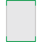 SEMS2942G - segnale alluminio METALSIGN monofacciale colore VERDE