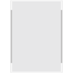 SEMS2942W - segnale alluminio METALSIGN monofacciale colore BIANCO