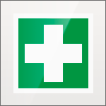 SEPE15101FW - targa Plexi monofacciale Pronto soccorso fiss.inv.EN ISO 7010 E003