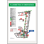 SEPPF - segnale in plexiglass PLEXI per planimetrie A3 fissaggio invisibile