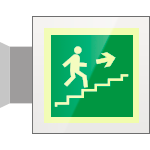 SEPS15162BW - Segnale plexiglass PLEXI bifacciale piu'simbolo fotoluminescente