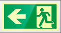 SEPSE715101FR - targa PLexi monof. uscita di emergenza snfiss.inv  EN ISO 7010