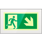 SEPSE715108FR - targa PLexi monof. uscita emergenza ds bassofiss.inv  EN ISO 7010