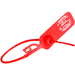 SGE1128R - confezione da 1000 sigilli tubolari lunghezza mm.400 colore ROSSO