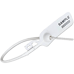 SGE1128W - confezione da 1000 sigilli tubolari lunghezza mm.400 colore BIANCO