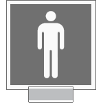 SIC15642G - sistema COLORFIX GRIGIO monofacciale Toilette Uomo