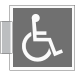 SIC15653BA - sistema COLORFIX GRIGIO bifacciale Toilette Disabili