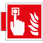 SICE15117BG - sistema COLORFIX ROSSO bifacciale Pulsante Antincendio EN ISO 7010