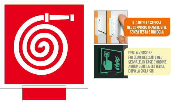 SICL15106G - sistema COLORFIX ROSSO monofacciale Idrante