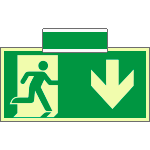 SICLE715104SN - sistema COLORFIX VERDE bifacc/sosp.luminescente Usc.Emer.Sud  ISO 7010