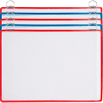 SMCA452 - confezione 5 cartelline formato A3 orizzontale c/gancio COL.ASSORTITI