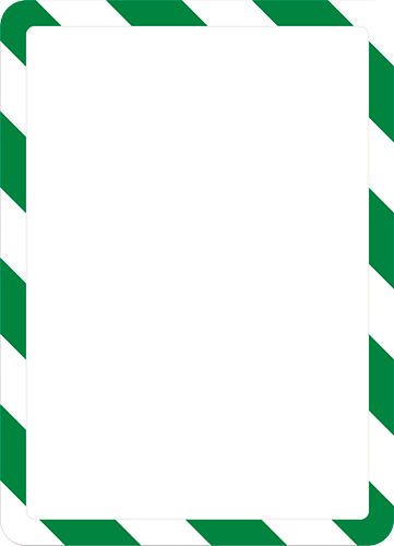 SMCA492WG - confezione da 2 cornici formato A4 con retro magnetico c.VERDE/BIANCO
