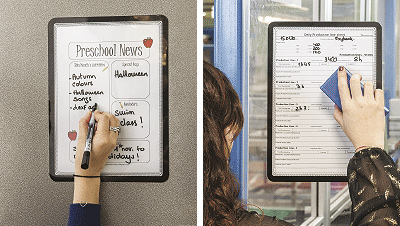 SMCA498N - confezione da 2 cornici magnetiche formato A4 scrivibile e canc.